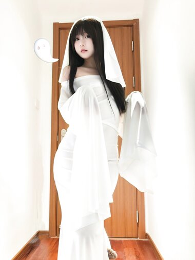 [Cosplay] 迷之呆梨 万圣节 幽灵娘 [40P-587MB]
