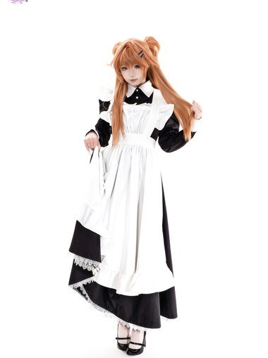 [Cosplay] 柒柒要乖哦 EVA 明日香女仆 [68P-1.52GB]
