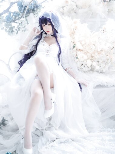 [Cosplay] 樱落酱 碧蓝航线 吾妻花嫁 [19P-112MB]