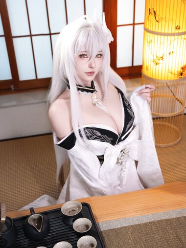 [Cosplay] 清水由乃 碧蓝航线 白凤和服 [76P1V-1.64GB]