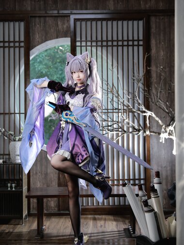 [Cosplay] 雪琪SAMA 刻晴 [50P1V-3.27GB]