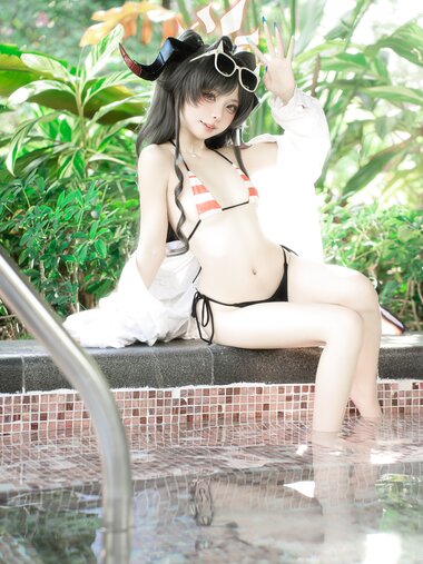 [Cosplay] 纸悦Etsu_ko 蔚蓝档案 鬼怒川霞水着 [44P-611MB]
