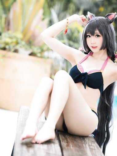 [Cosplay] 焖焖碳 公主连结 凯露泳装 [20P-242MB]