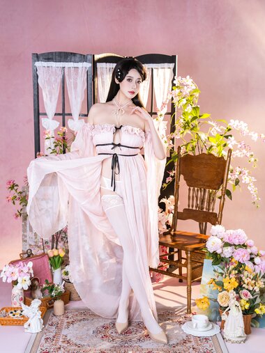 [Cosplay] 奈汐酱nice 粉红茶事 [78P-2.21GB]