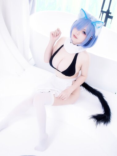 [COSPLAY] 末夜787 蕾姆女仆泳装