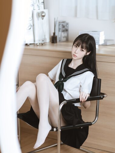 [COSPLAY] 许岚 叁月life 白丝水手服
