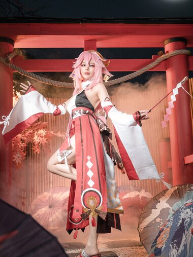 [COSPLAY] 九言 - 八重神子 [51P7V-814MB]