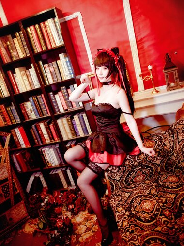 [Cosplay] Yui 金鱼 - Tokisaki Kurumi Black Dress 时崎狂三 黑裙