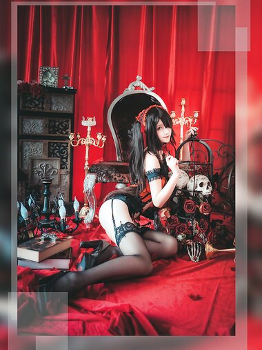 [Cosplay] Yui 金鱼 - Tokisaki Kurumi figure underwear 时崎狂三 手办内衣