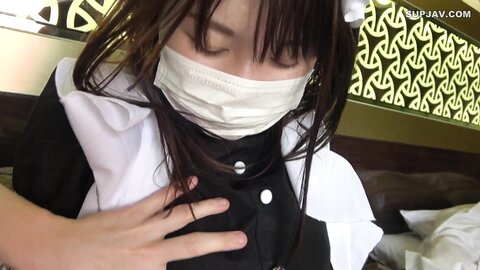 2970910 E-cup amateur girl Mirei twenty years old in a maid`s consistent that meets the girl excessively