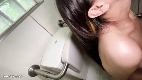 3039576 No stunning girl with extremely breathtaking huge breasts and G-cups and superb design reveals by herself nude within the playground and gets fucked natural in bathroom