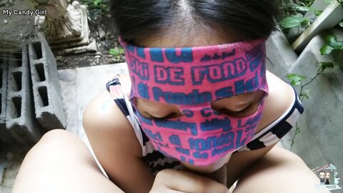 Thai Girl Blowjob Outdoor สาวไทยน่ารักอมควยโชว์ข้างบ้าน