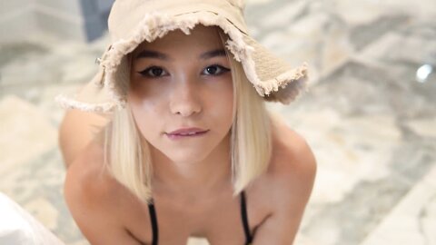 Lilkarina  Cute Blonde Sits On My Big Cock