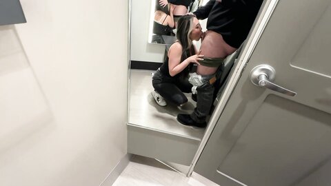 Risky Quickie With Asian In Target Dressing Room Ends With Creampie