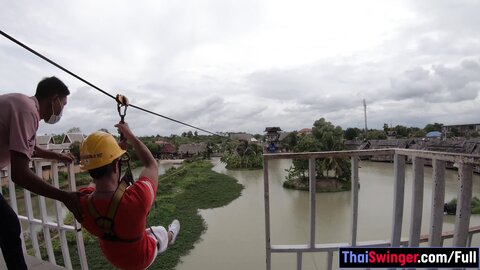 Zipline Fun And Hot Sex At Home After