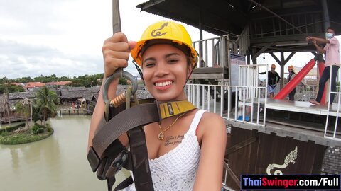 Zipline Fun And Hot Sex At Home After