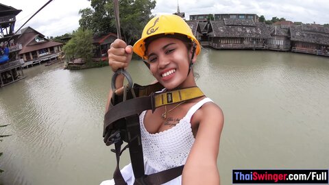 Zipline Fun And Hot Sex At Home After
