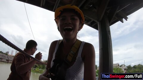 Zipline Fun And Hot Sex At Home After