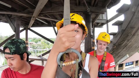 Zipline Fun And Hot Sex At Home After