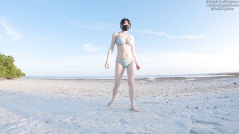 Sexvlog Part 3 Boldly Exposed At A Private Beach And Passionate Sex B