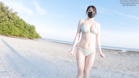 Sexvlog Part 3 Boldly Exposed At A Private Beach And Passionate Sex B