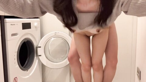 Having Fun In The Laundry Room With Korean Women You Can Try Her Out