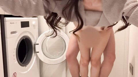 Having Fun In The Laundry Room With Korean Women You Can Try Her Out