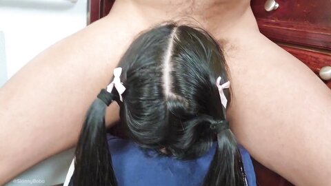 18Yo Asian School Girl Getting Face Fucked At Home While Her Bf Waits