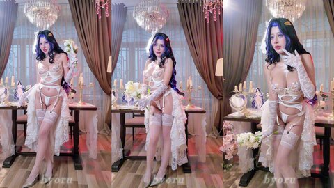 [Cosplay] Byoru - Eclipse Dream Bride 棕色尘埃 伊柯利普斯 婚纱 [61P28V-4.05GB] (28)