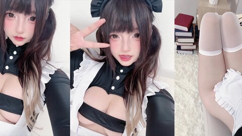 [Cosplay] 神楽坂真冬 - 巨乳女仆 [75P2V-391MB] (2)