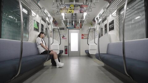 MOON-049 Final Kiss Train - Kiss X Kiss X Kiss Repeatedly With A Beautiful Girl In A Car With No One In It...