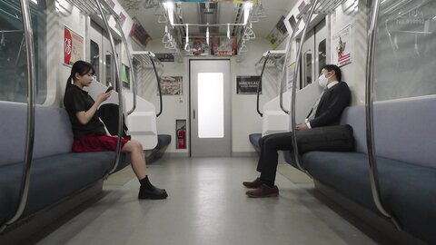 MOON-049 Final Kiss Train - Kiss X Kiss X Kiss Repeatedly With A Beautiful Girl In A Car With No One In It...