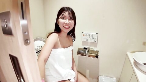 Blowjob While Using The Restroom  Mai Ishikawa