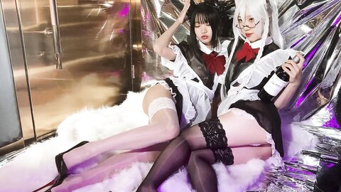 [Cosplay] 柒柒要乖哦 女仆の惩戒课 [110P1V-1.47GB]