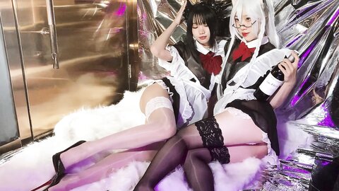 [Cosplay] 柒柒要乖哦 女仆の惩戒课 [110P1V-1.47GB]