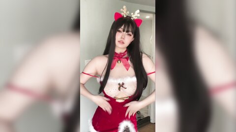 [Cosplay] 女主K 圣诞麋鹿 [100P1V-460MB]