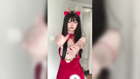 [Cosplay] 女主K 圣诞麋鹿 [100P1V-460MB]