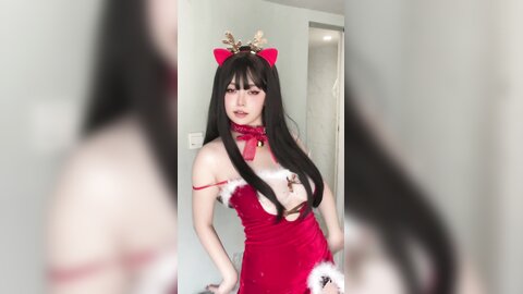 [Cosplay] 女主K 圣诞麋鹿 [100P1V-460MB]
