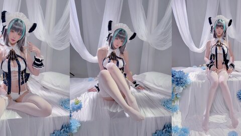 [Cosplay] 星之迟迟 2025年08月计划D-碧蓝航线-柴郡 [55P1V-723MB]