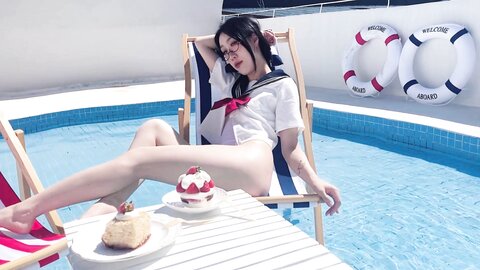[Cosplay] 柒柒要乖哦 清凉夏日 [71P 1V-1.43GB]