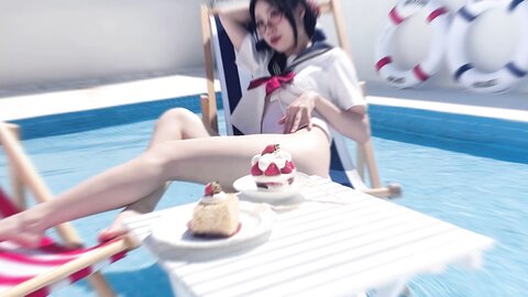 [Cosplay] 柒柒要乖哦 清凉夏日 [71P 1V-1.43GB]