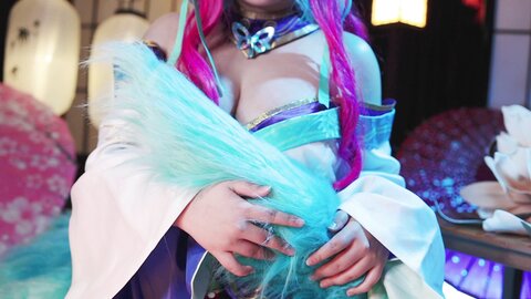 [Cosplay] KANEKO_咔喵 英雄联盟 灵魂莲华 阿狸 [17P1V-541MB]
