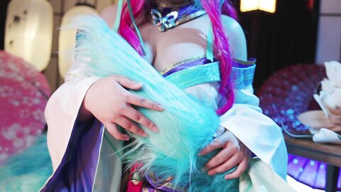 [Cosplay] KANEKO_咔喵 英雄联盟 灵魂莲华 阿狸 [17P1V-541MB]