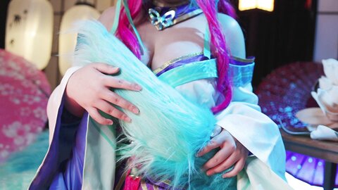 [Cosplay] KANEKO_咔喵 英雄联盟 灵魂莲华 阿狸 [17P1V-541MB]