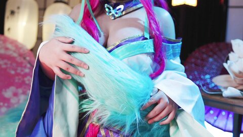 [Cosplay] KANEKO_咔喵 英雄联盟 灵魂莲华 阿狸 [17P1V-541MB]