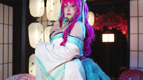 [Cosplay] KANEKO_咔喵 英雄联盟 灵魂莲华 阿狸 [17P1V-541MB]