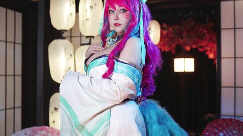 [Cosplay] KANEKO_咔喵 英雄联盟 灵魂莲华 阿狸 [17P1V-541MB]