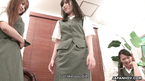 Asian  Office Lady In Stockings Serina Komiyama Riko Tanabe Emiri Asaki  Scene 1 243