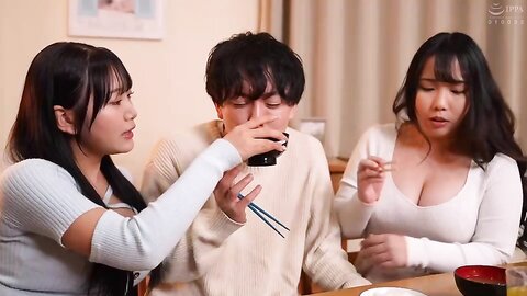 Tamaki Kurumi Himesaki Hana  Ended Up With A Threesome Of Sisters Scene 1