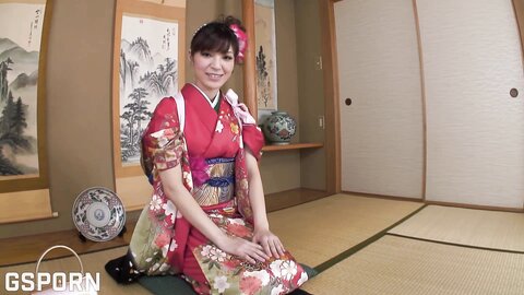 Real Japanese Geishe Dress Kimono Is Fucked With Creampie
